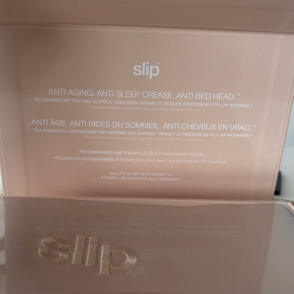 New Slip Queen-sized Silk Pillowcase in Caramel - Picture 3 of 8